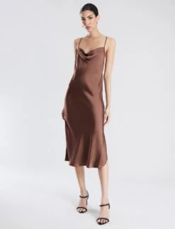 BCBGMAXAZRIA Jazlynn Midi Slip Dress -Daily Wear Shop 7.30 D 2Y06D01E CAR 5