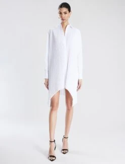 BCBGMAXAZRIA Delphi Handkerchief Hem Dress