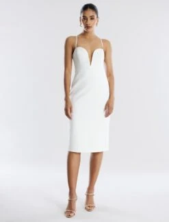 BCBGMAXAZRIA Kynlee Bodycon Midi Dress