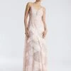 BCBGMAXAZRIA Isla Beaded Illusion Ruffle Gown -Daily Wear Shop 7.30 D MY05D07E PNK 1