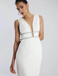 BCBGMAXAZRIA Clara Pleated Gown -Daily Wear Shop 7.30 D MY05D12E GAR 5