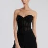 BCBGMAXAZRIA Strapless Bustier Top -Daily Wear Shop 7.30 T 2Y05T99E BLK 2