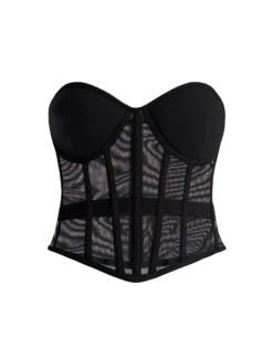 BCBGMAXAZRIA Strapless Bustier Top -Daily Wear Shop 7.30 T 2Y05T99E BLK 8