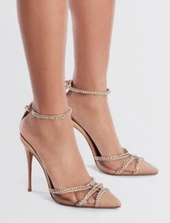 BCBGMAXAZRIA Navino Sparkle Mesh Pump Heel -Daily Wear Shop MX2NAV28 7